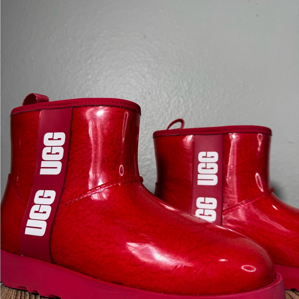 Ugg Classic Clear Mini Winter Boot Clear Plastic … - image 5